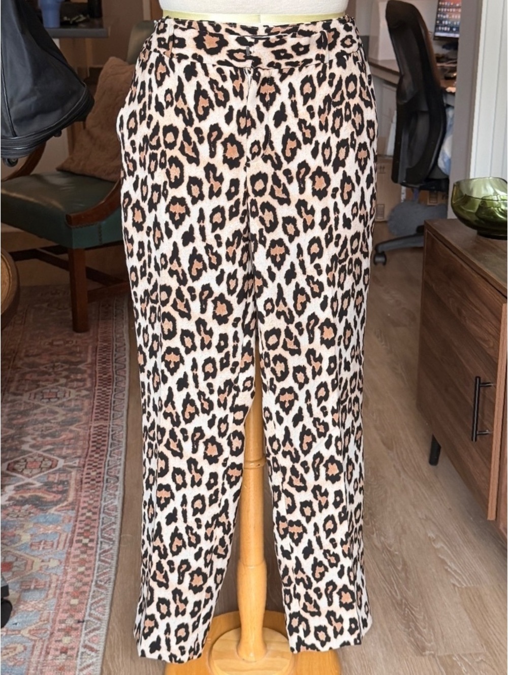 Banana Republic Avery Women's Leopard Cheetah Print Dress Pants Trousers Size 6
